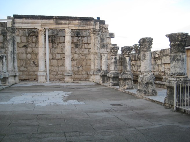 "I am the bread of life," was declared by Jesus here. "This day is this scripture fulfilled in your ears." Wow. This synagogue is built on the synagogue where Jesus taught in Capernaum. 