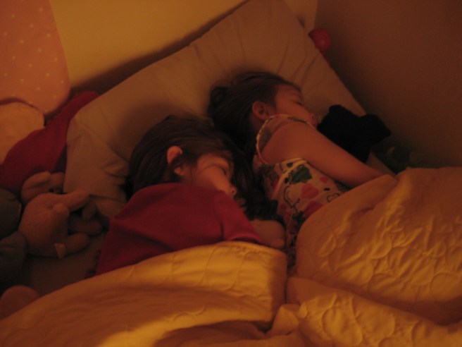 Sophia's gone over to Hope's bed almost every night this week.