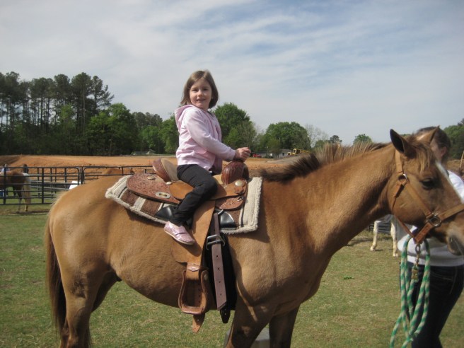 We started out with riding horses!