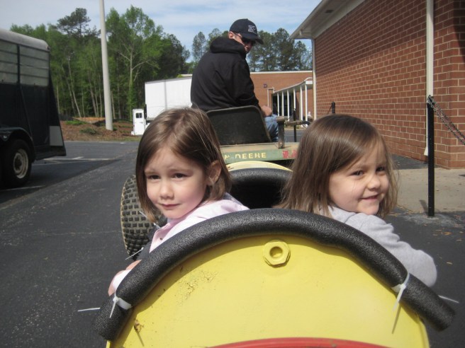 Next was the Barrel Train! This was a favorite from the last time we went to Super Saturday.