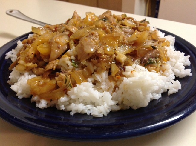 Yummy impromptu orange chicken dinner made for Paul after the girls were in bed. Perhaps my summer-long lack of cooking mojo is coming to an end. (fingers crossed)