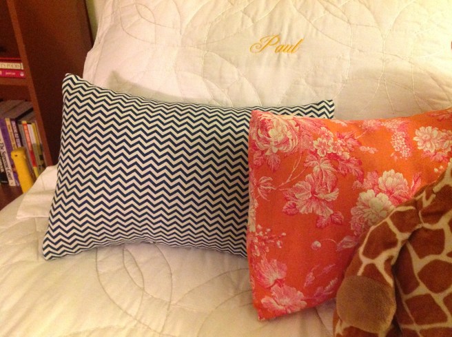 fun blue and white chevron