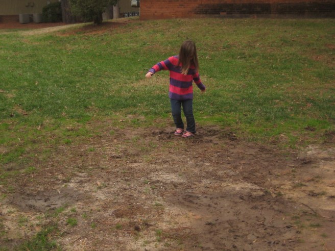 Uh-oh, somebody discovered the mud. = )
