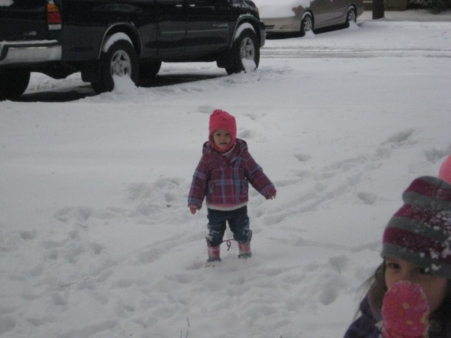 I can't blame Mckayla for wanting to go inside. It was 24 degrees - brrrr!!