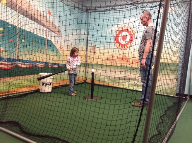 Practicing their swings