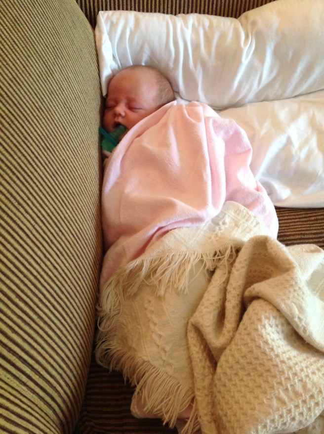 She took a three hour nap on the couch. So cute. 