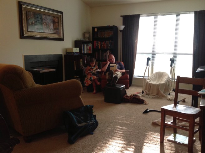 I love this picture! Neither of them had any idea I took it, but it was too precious to miss.